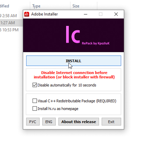 Tích Visual C++ nếu bạn chưa có Visual, còn lại bỏ tích rồi chọn Install