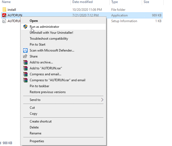 Chạy file AUTORUN Adobe InCopy CC 2021