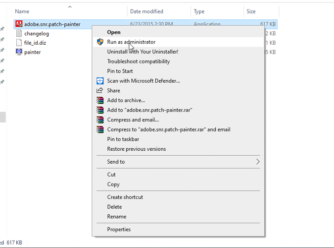 Vào floder Crack tiến hành chạy file Crack