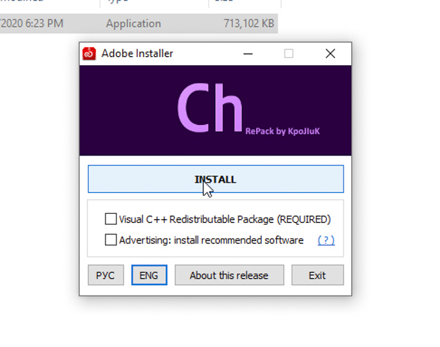 Bỏ tích như hình chọn Install, bạn nào chưa có Visual C++ thì tích vào nhé