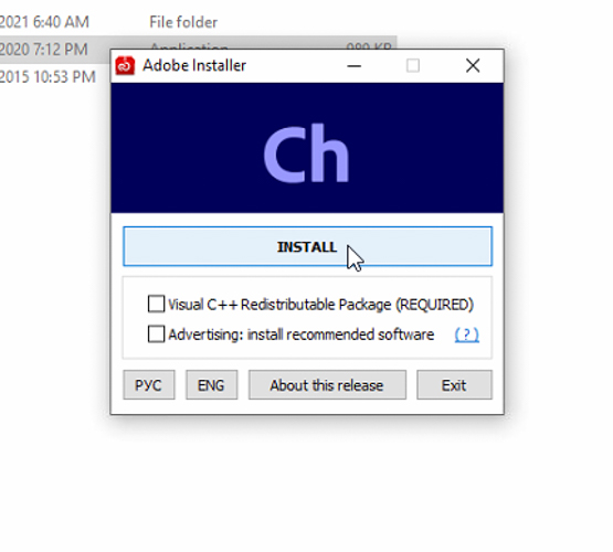 Bỏ tích như hình chọn Install, tích Visual C++ nếu bạn chưa có Visual