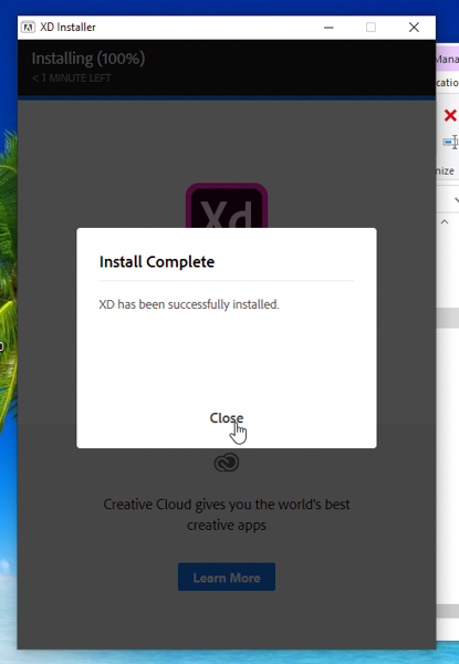 Hoàn tất cài đặt
