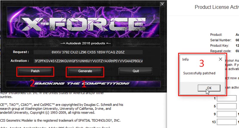 Chọn theo thứ tự 1 đến 3 như hình