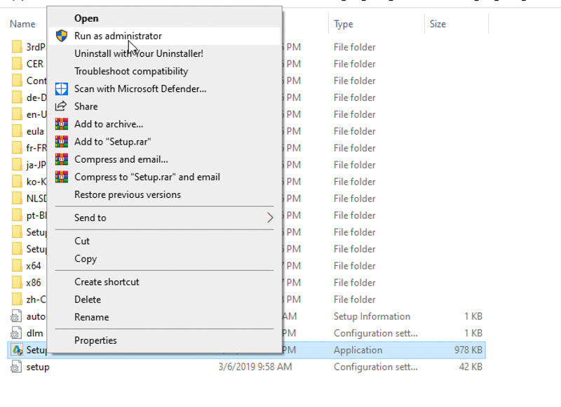 Sau khi giải nén ta chạy file setup Autodesk 3Ds Max 2020