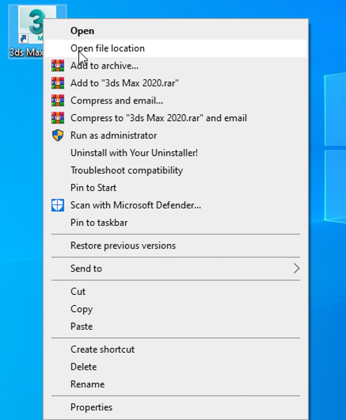 Mở file cài đặt Autodesk 3Ds Max 2020