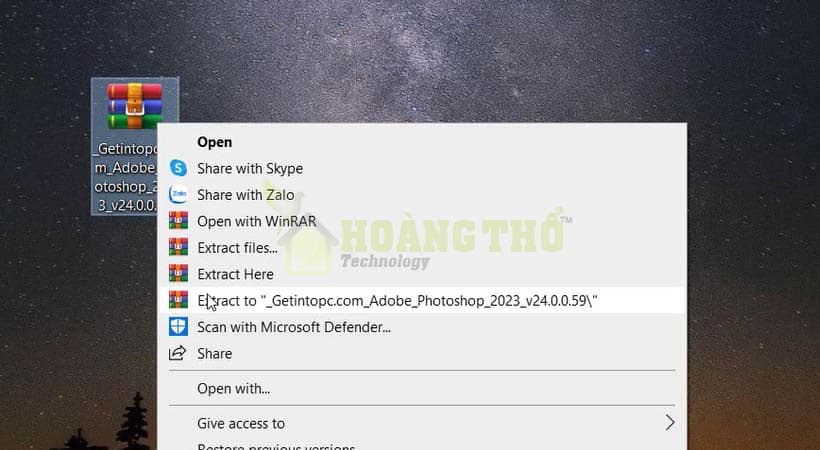 Gỉai nén Adobe Photoshop 2023