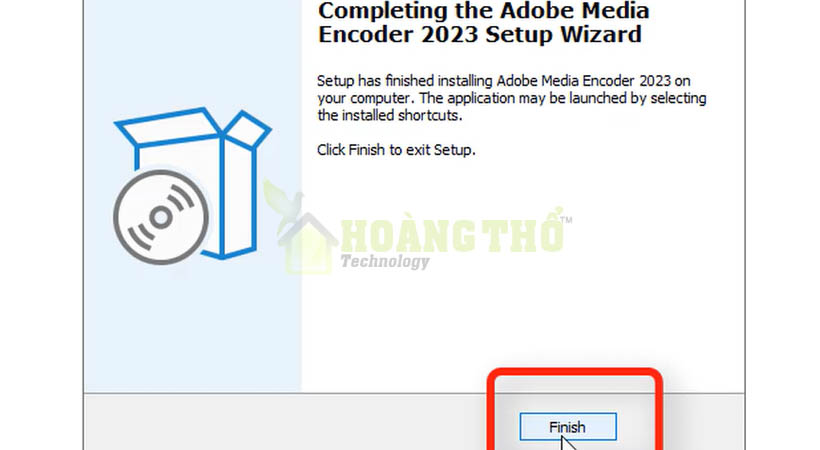 Chọn finsh để hoàn tất cài đặt Encoder 2023.