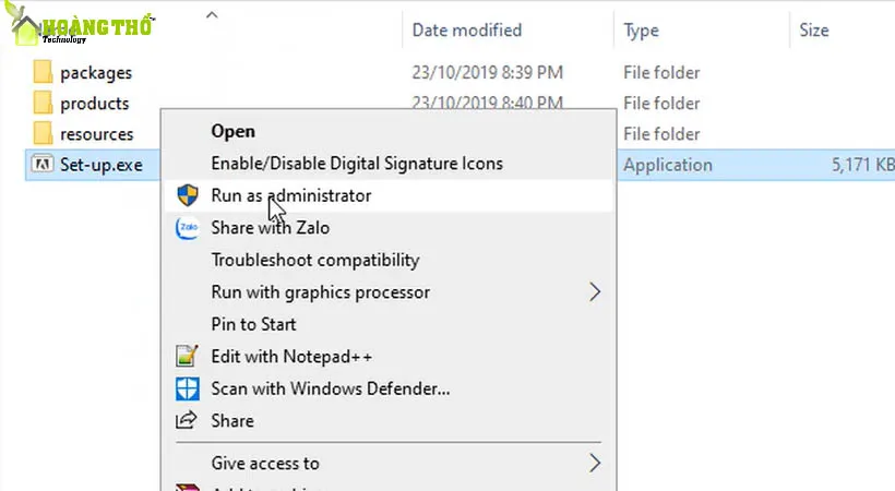 Khởi chạy file Setup vừa mới tải encoder 2020.