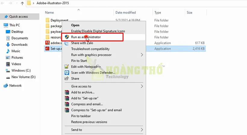 Khời chạy Adobe Illustrator 2015