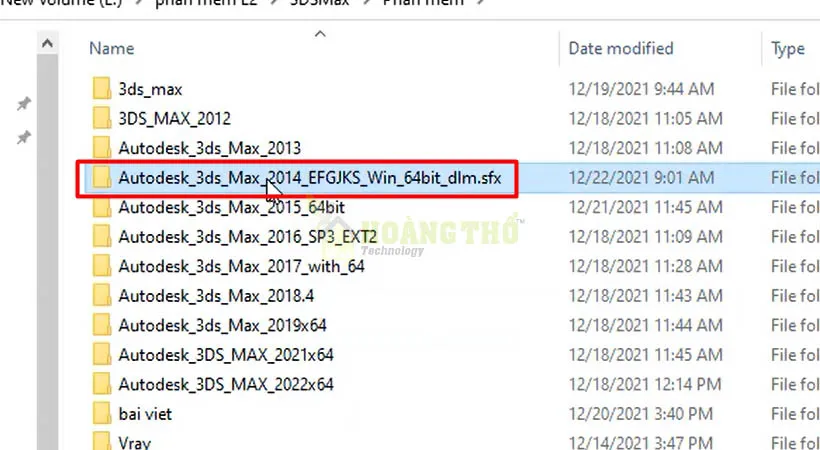 Mở file giải nén