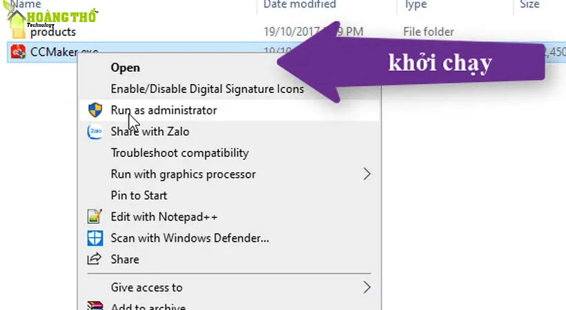 Khởi chạy file encoder 2018 Setup dưới quyền Admin.