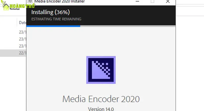 Đợi cài đặt Encoder 2020