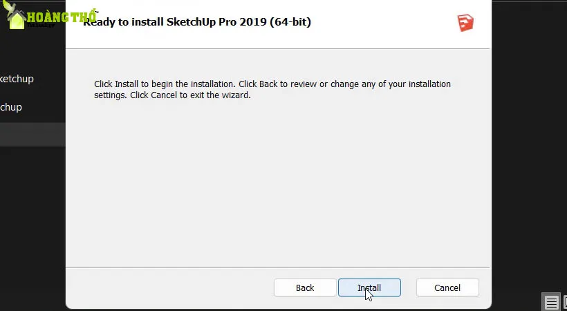 Nhấn Install