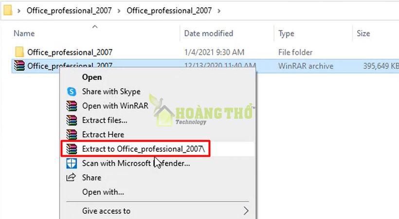 Tải Office 2007