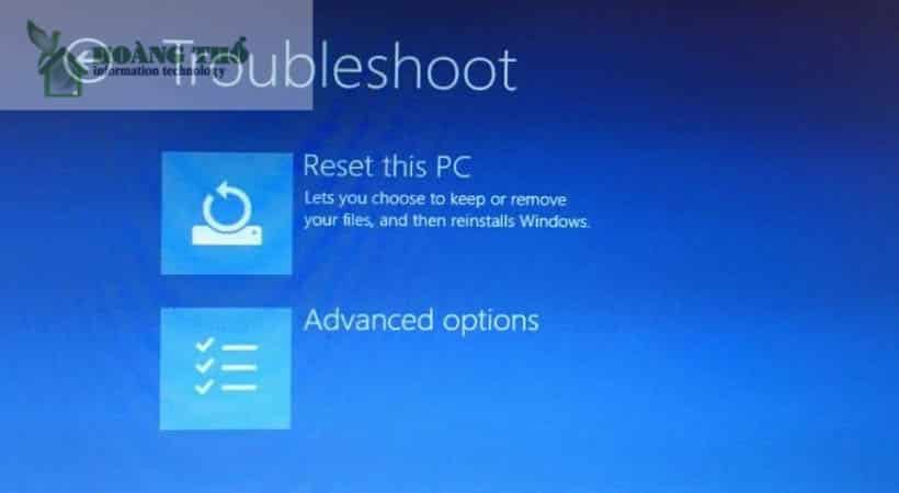 Sửa lỗi Màn hình đen thui ở máy tính bằng Troubleshoot