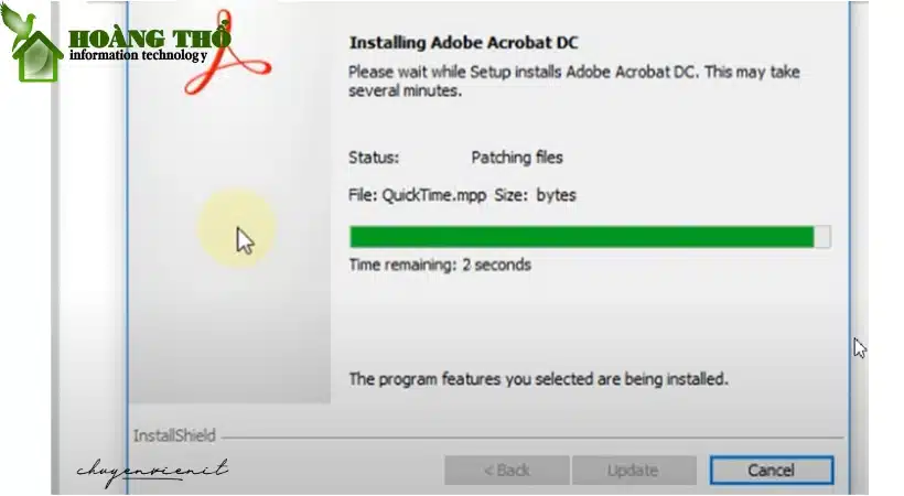 Đợi Acrobat Pro 2017 update là xong